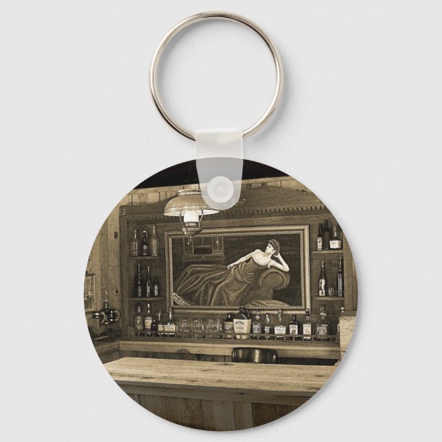 Cowboy Saloon Key Ring (Front)
