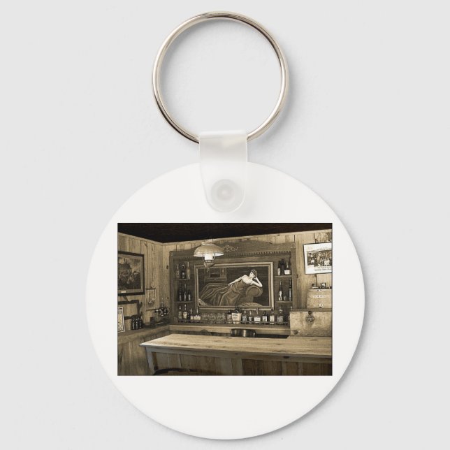 Cowboy Saloon Key Ring (Front)