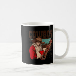Cowboy Santa Claus Merry Christmas Western Country Coffee Mug
