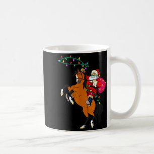 Cowboy Santa Claus Riding A Horse Christmas Cowboy Coffee Mug