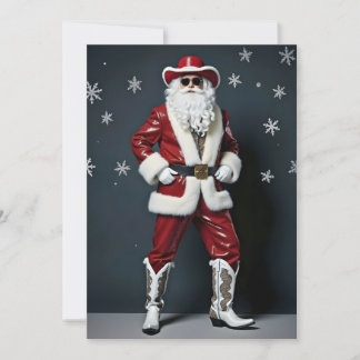 Cowboy Santa Holiday Card