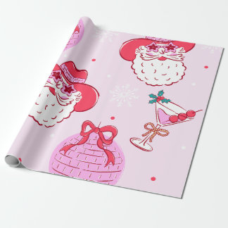 Cowboy Santa Holiday Fun Wrapping Paper