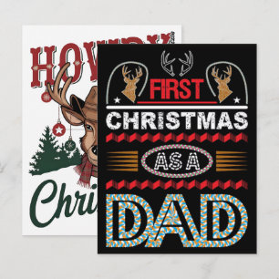Cowboy Santa Western Christmas Rodeo PNG Design Postcard