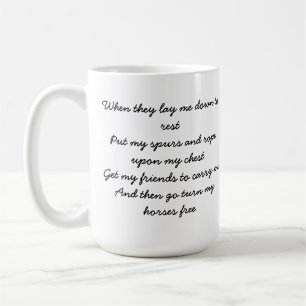COWBOY SAYINGS COFFEE MUG