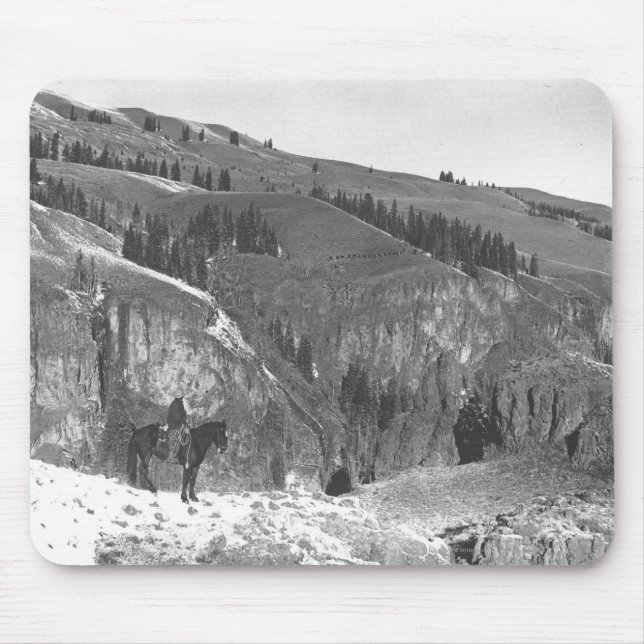 Cowboy separated from his herd. mouse pad (Front)