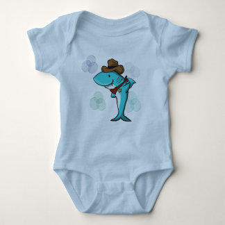 Cowboy Shark Baby Bodysuit