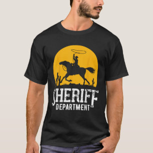 Cowboy Sheriff Lasso Sheriff star Pistols T-Shirt