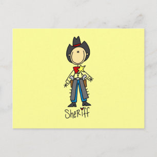 Cowboy Sheriff T-shirts and Gifts Postcard