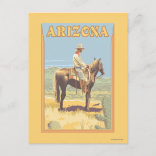 Cowboy (Side View)Arizona Postcard