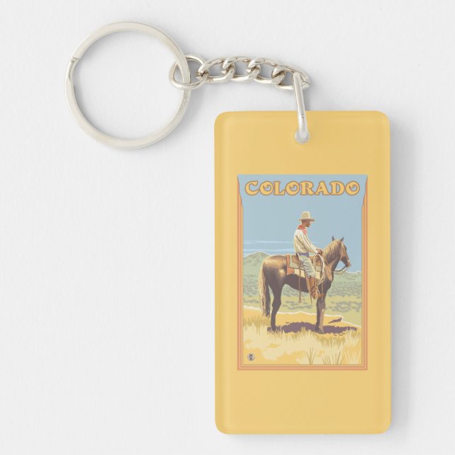Cowboy (Side View)Colorado Key Ring (Front)