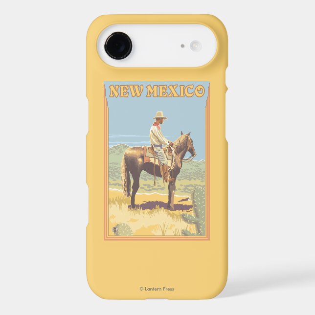 Cowboy (Side View)New Mexico Case-Mate iPhone Case (Back)