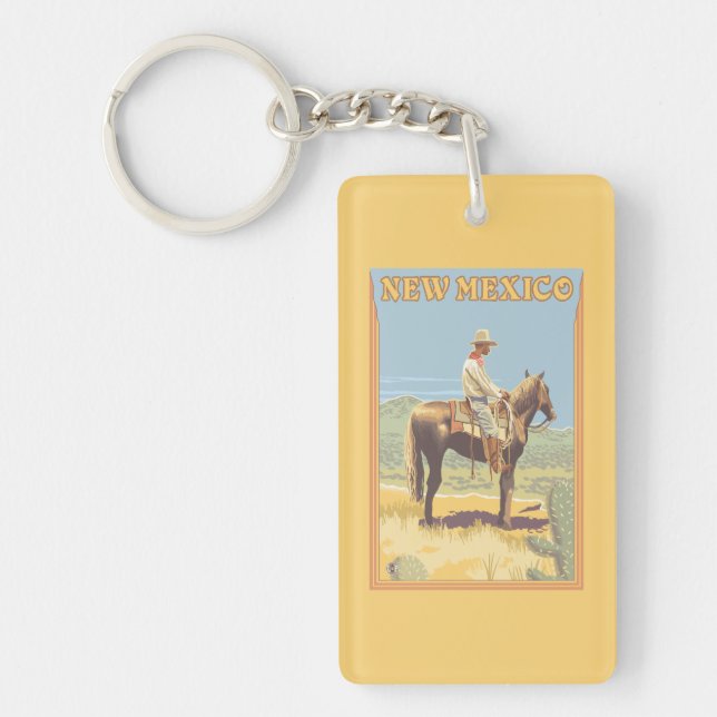 Cowboy (Side View)New Mexico Key Ring (Front)