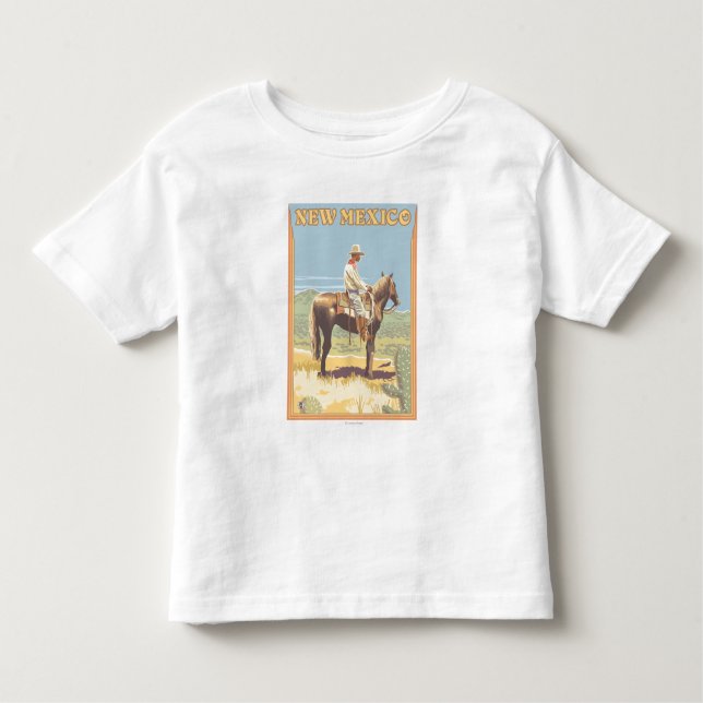 Cowboy (Side View)New Mexico Toddler T-Shirt (Front)
