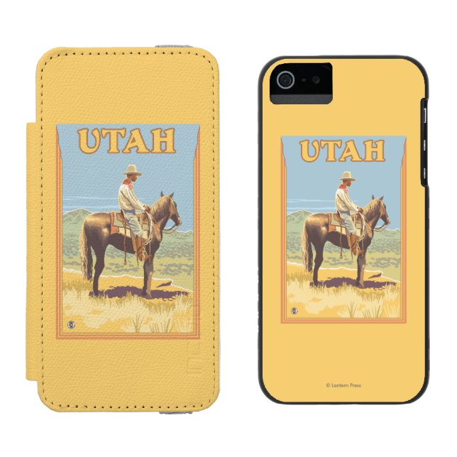 Cowboy (Side View)Utah Incipio iPhone Wallet Case (Side by Side)