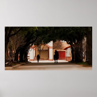 Cowboy Silohuette Poster