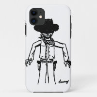 Cowboy Sketch iPhone 5 Case