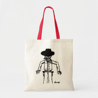 Cowboy Sketch Tote Bag