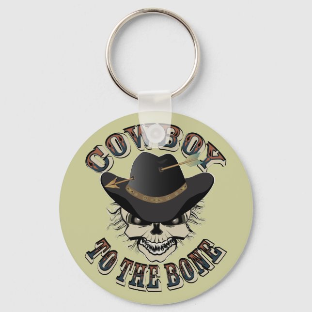 Cowboy Skull Key Ring (Front)