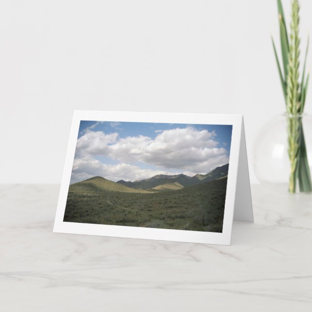 Cowboy Skyline Desert Greeting Cards or Note Cards (Front)