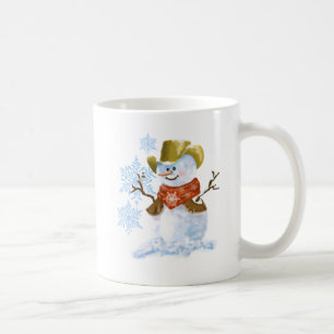 Cowboy Snowman Christmas Coffee Cup
