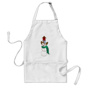Cowboy Snowman with Birdhouse Standard Apron