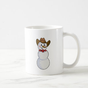 Cowboy Snowman with Red Bandanna Coffee Mug