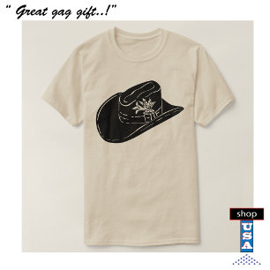 Cowboy Stetson Hat T-Shirt 🤠 Western Style Rodeo 