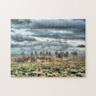 Cowboy Storm Jigsaw Puzzle