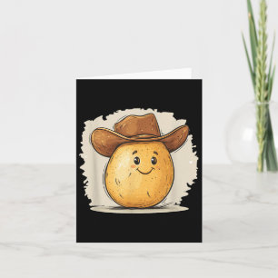 Cowboy Tato Costume With Western Hat For Boys And  Card