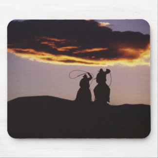 Cowboy Team with Lassoes Mouse Pad