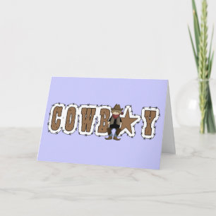 Cowboy Thanks - Western Friendship Thank You Card