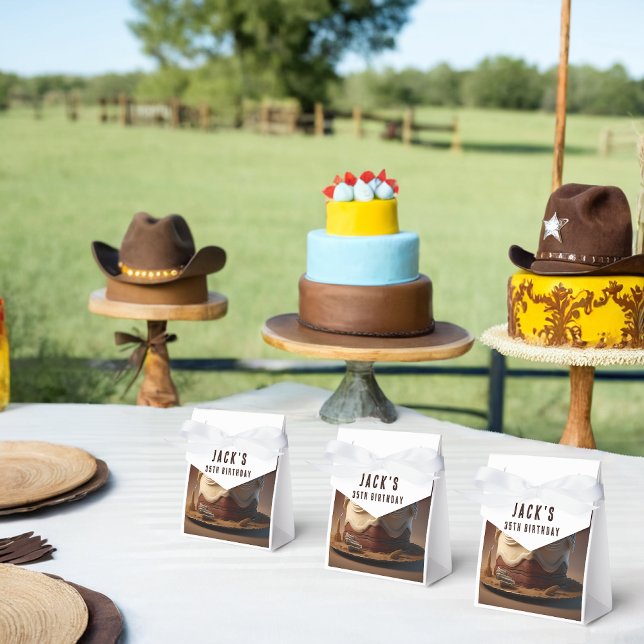 Cowboy-Themed Birthday Favour Boxes (Creator Uploaded)
