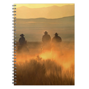 Cowboy Trio: Mountainous Background Gallop. Notebook