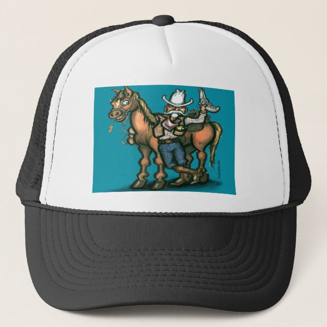 Cowboy Trucker Hat (Front)