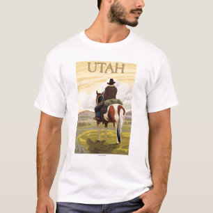 Cowboy (View from Back)Utah T-Shirt
