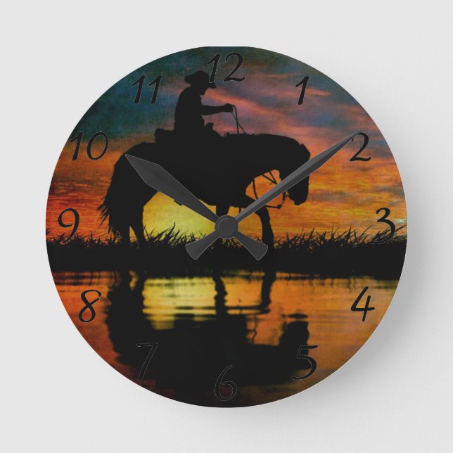 Cowboy Wall Clock (Front)