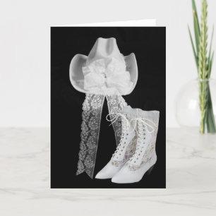 Cowboy Wedding Card