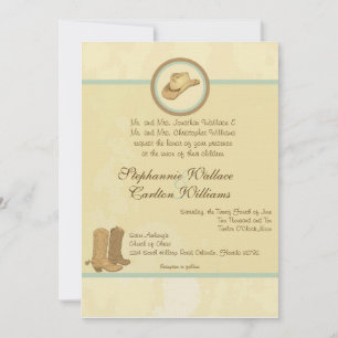 Cowboy Wedding Invitation