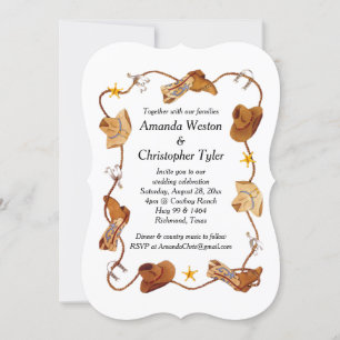Cowboy wedding invitations