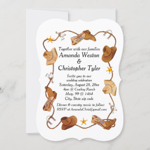 Cowboy wedding invitations