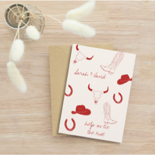 Cowboy Wedding Theme  Save The Date