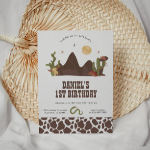 Cowboy Western Birthday Invitation