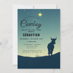 Cowboy Western Birthday Invitation