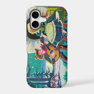 cowboy western girl paint by numbers iphone case