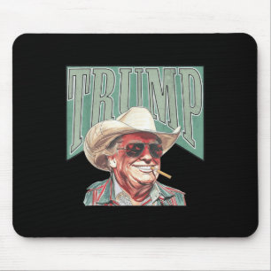 Cowboy Western Make America Great Trump Daddy Mouse Pad