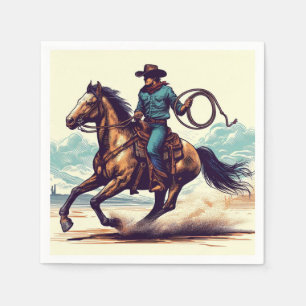 Cowboy Western Paper Napkin