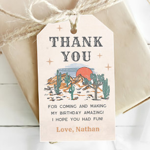 Cowboy Western Rodeo 1st Birthday  Gift Tags