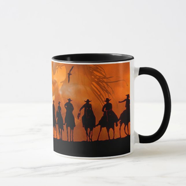 Cowboy Western Roundup Time Horse Ranch Coffee Mug (Right)