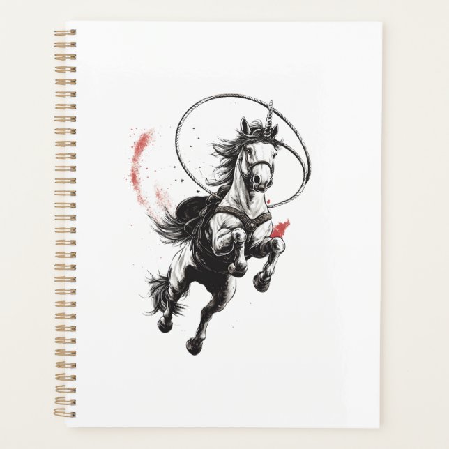 Cowboy Western Unicorn (1) Planner (Front)