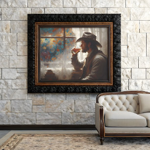 Cowboy Whiskey Window Decoupage Tissue Paper